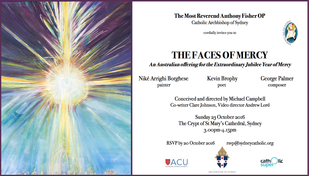 The Faces of Mercy invitation